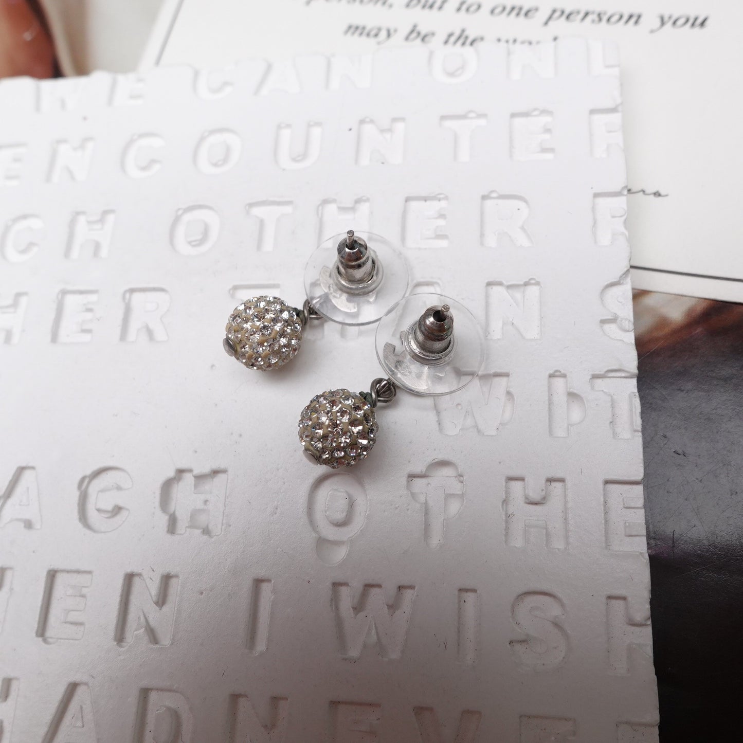Chanel Diamond Silver Color Earring