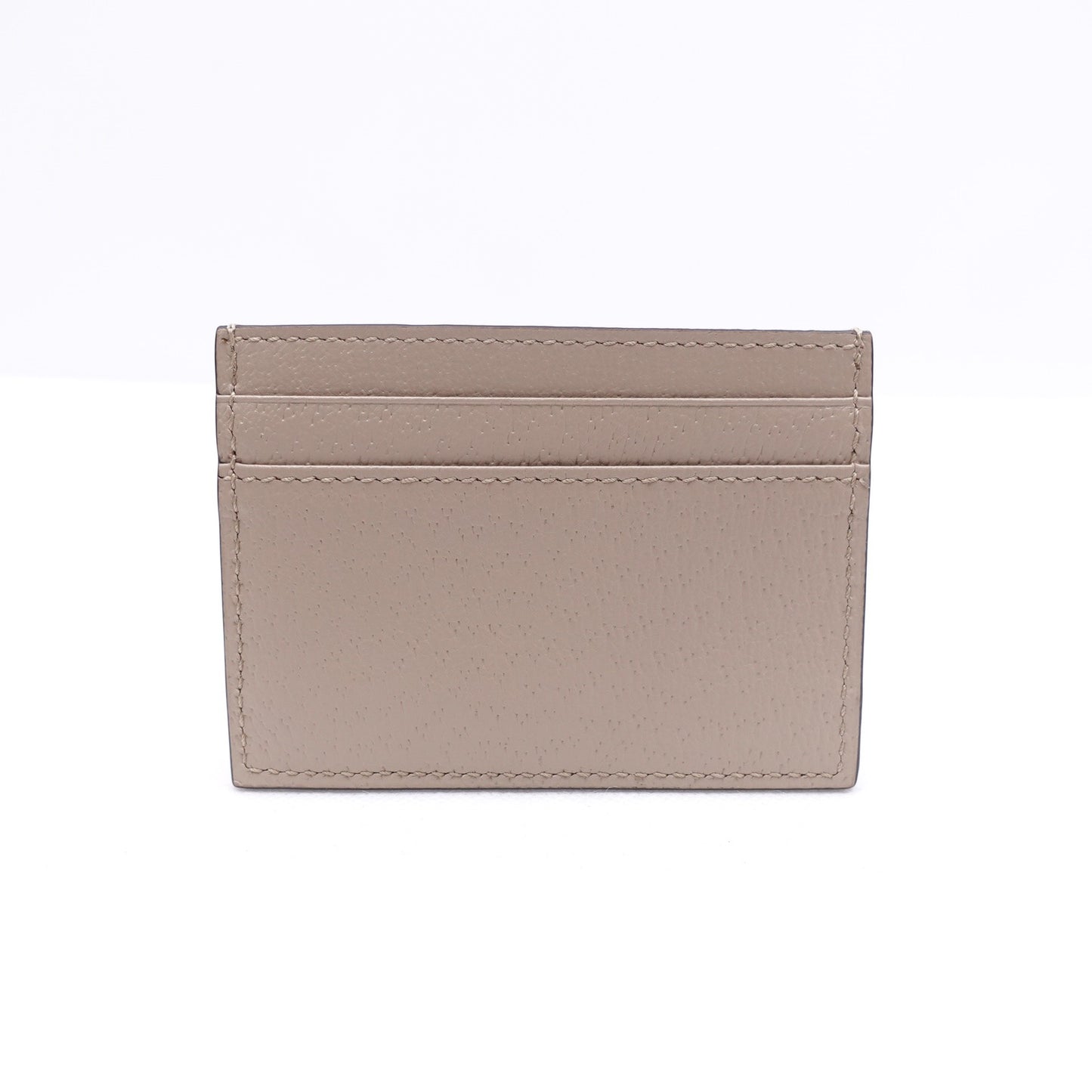 Pre-owned Gucci Horsebit 1955 Grey Calfskin Card Holder