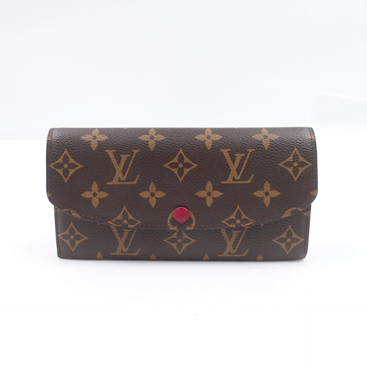 Pre-Owned Louis Vuitton Emilie Monogram Coated Canvas Wallet