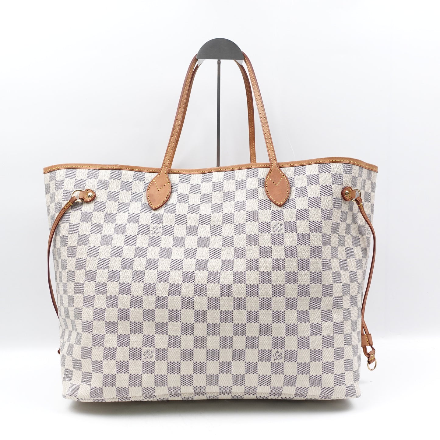 Pre-owned Louis Vuitton Neverfull GM Damier Azur Coated Canvas Tote