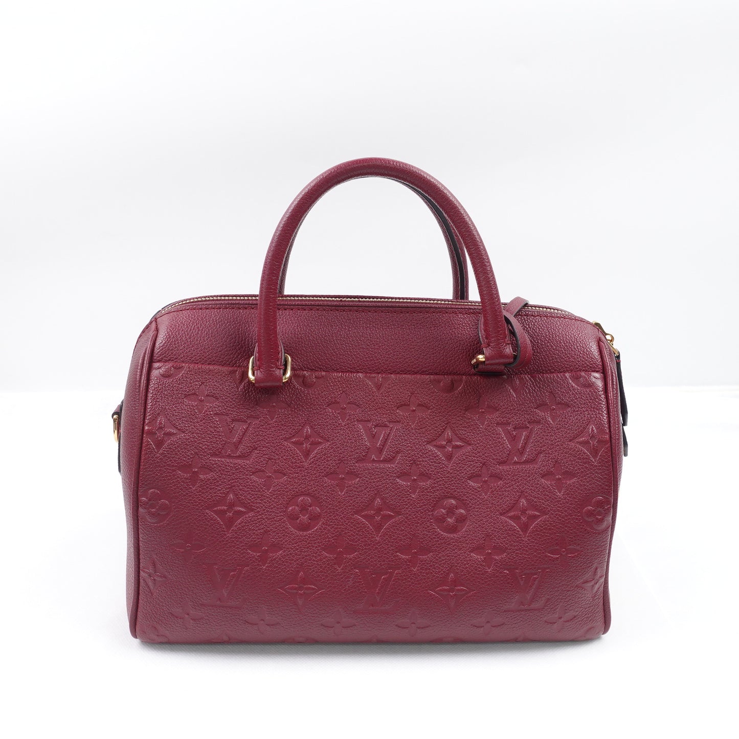 Pre-owned Louis Vuitton Speedy 25 Purple Calfskin Shoulder Bag