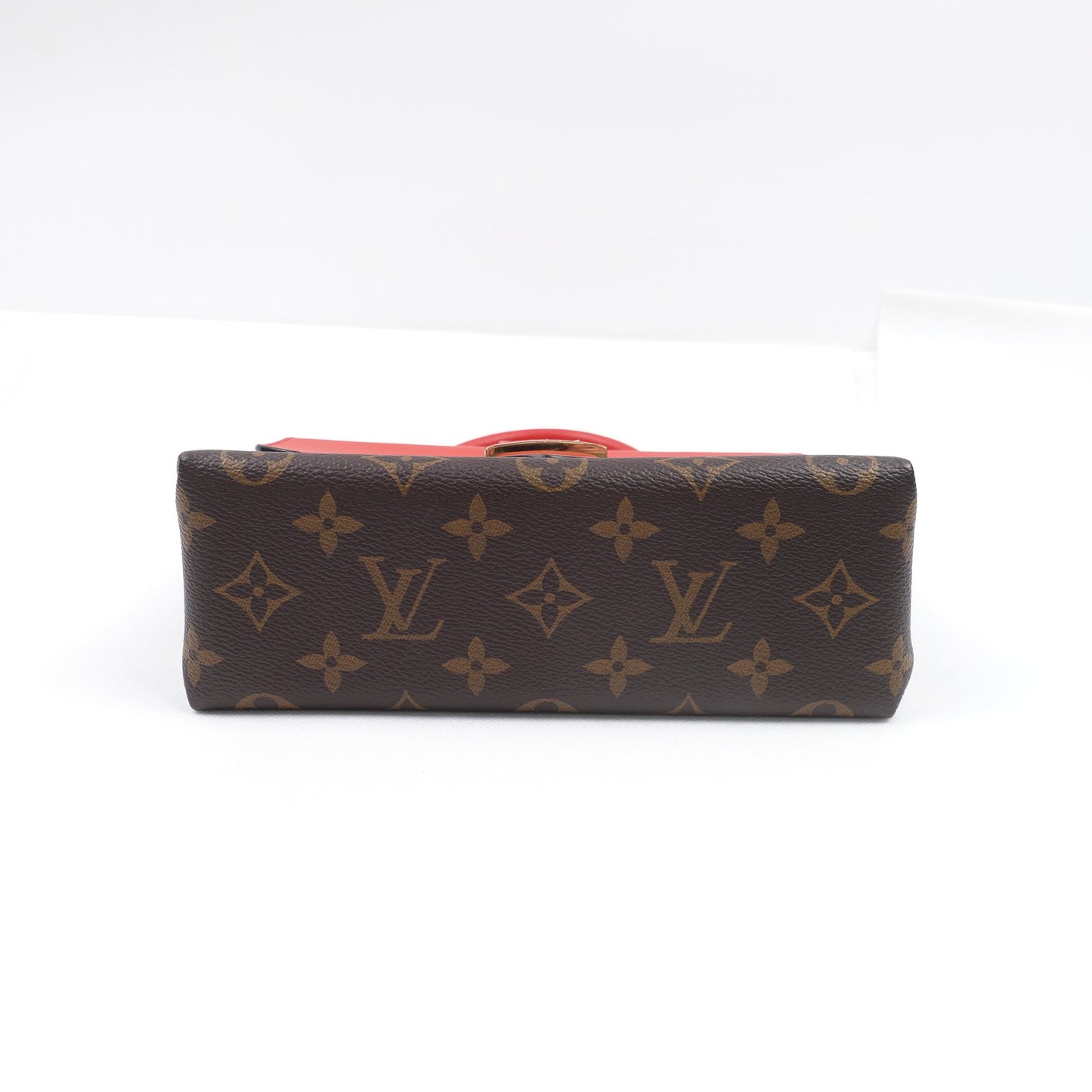 Pre-owned Louis Vuitton Locky Red Monogram Coated Canvas Shoulder Bag