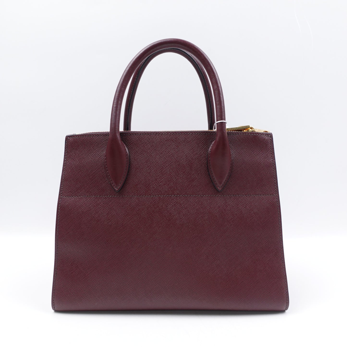 Pre-owned Prada Paradigme Burgundy Calfskin Tote Bag