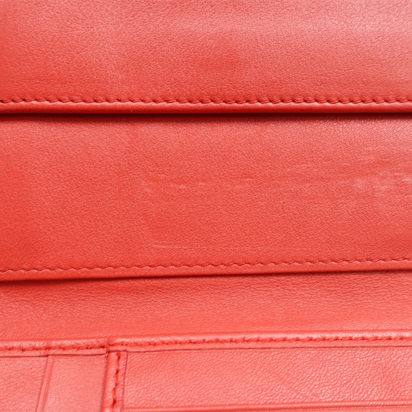 Pre-owned Gucci Inprint Red Calfskin Short Wallet