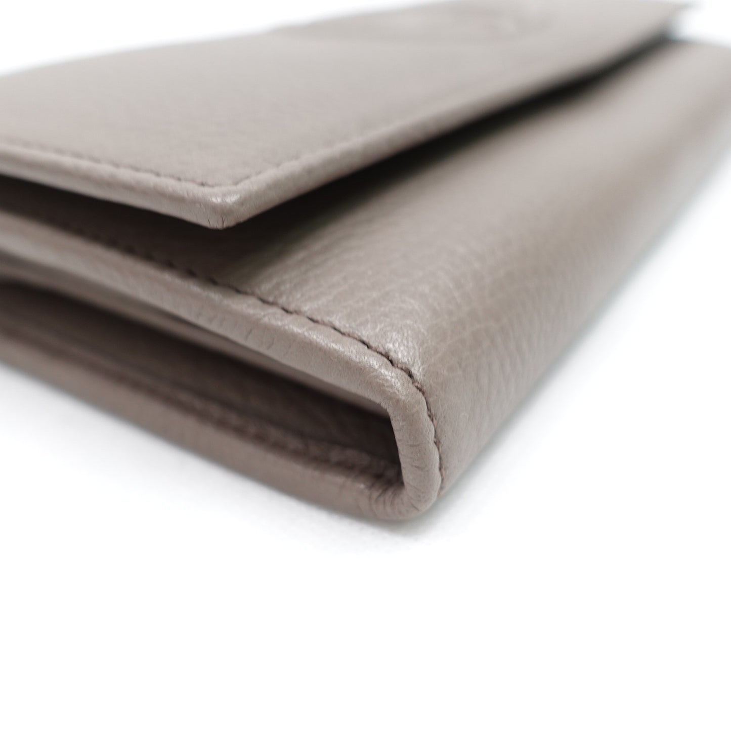 Pre-owned GUCCI calfskin Small Leather Goods SOHO Grey Wallet T10165137