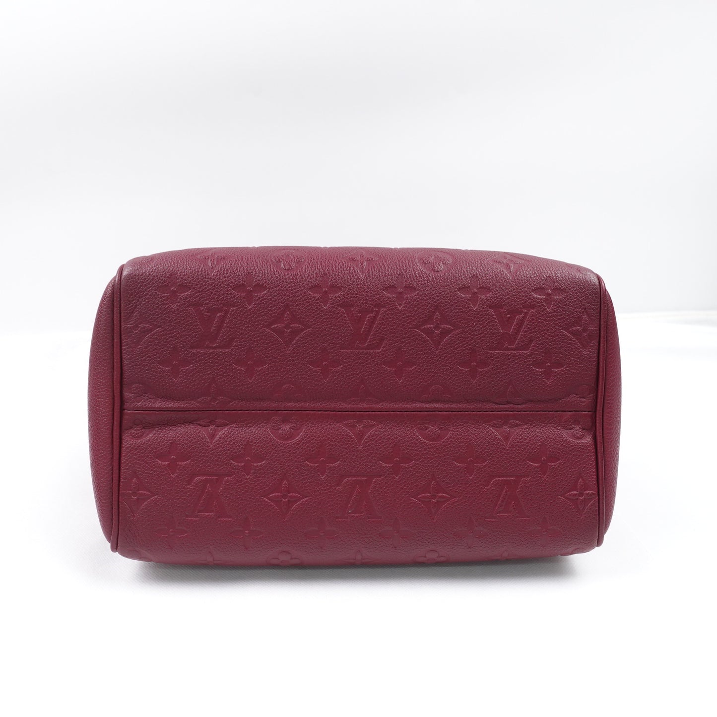 Pre-owned Louis Vuitton Speedy 25 Purple Calfskin Shoulder Bag