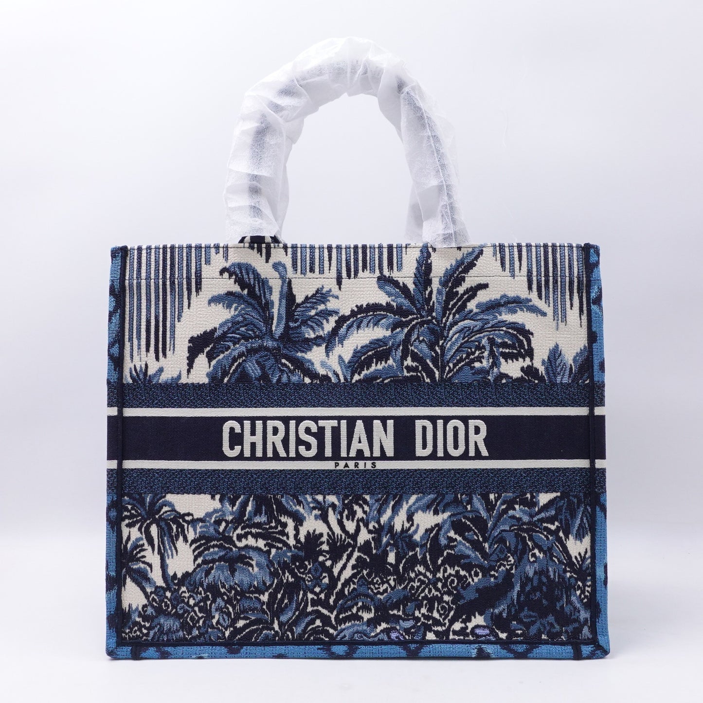 Pre-owned DIOR Canvas tote bags Booktote Dark Blue Tote Bag