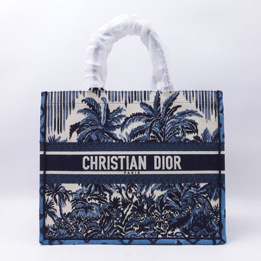 Pre-owned DIOR Canvas tote bags Booktote Dark Blue Tote Bag