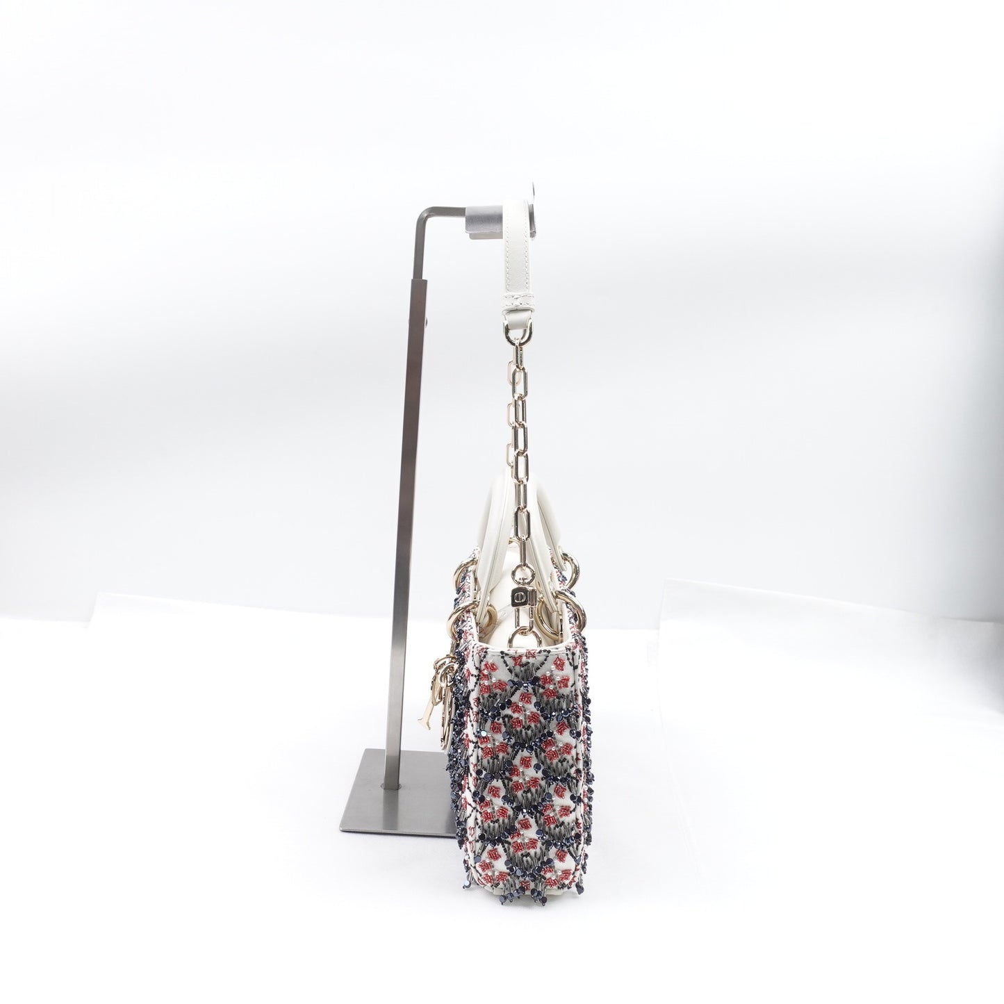 Pre-owned Dior Lady D-JOY Multicolor Silk Shoulder Bag