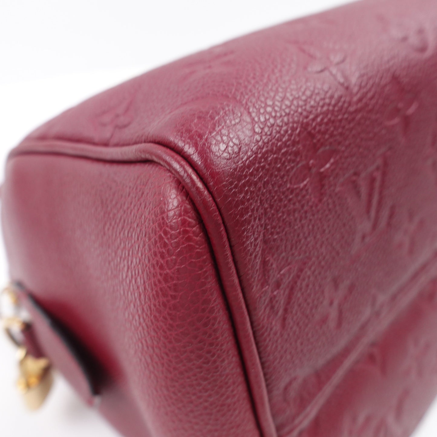 Pre-owned Louis Vuitton Speedy 25 Purple Calfskin Shoulder Bag