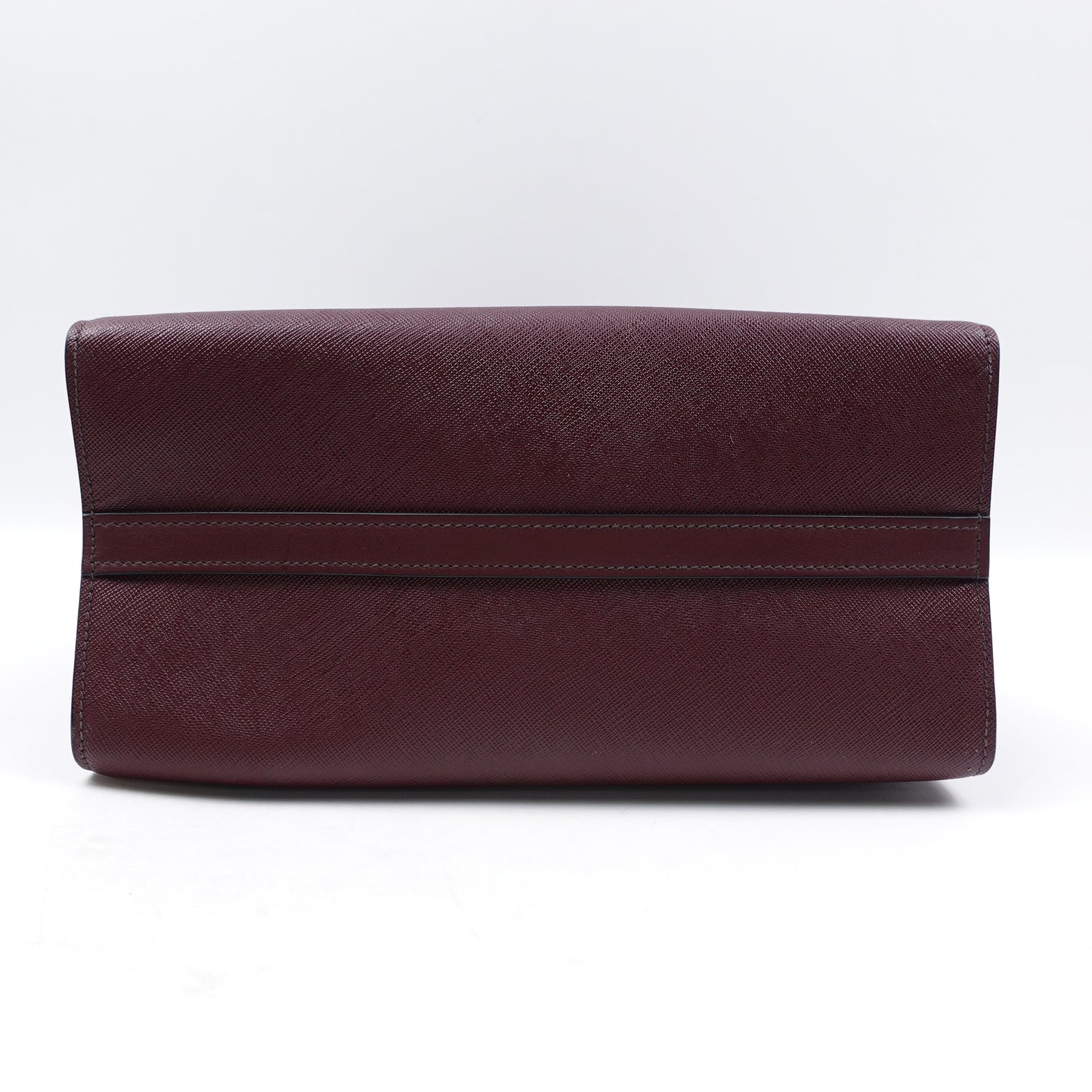 Pre-owned Prada Paradigme Burgundy Calfskin Tote Bag
