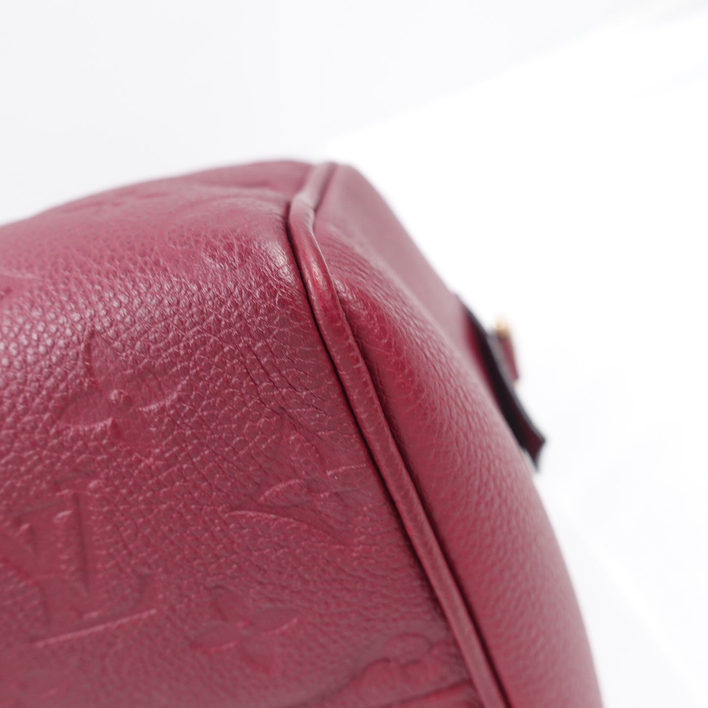 Pre-owned Louis Vuitton Speedy 25 Purple Calfskin Shoulder Bag