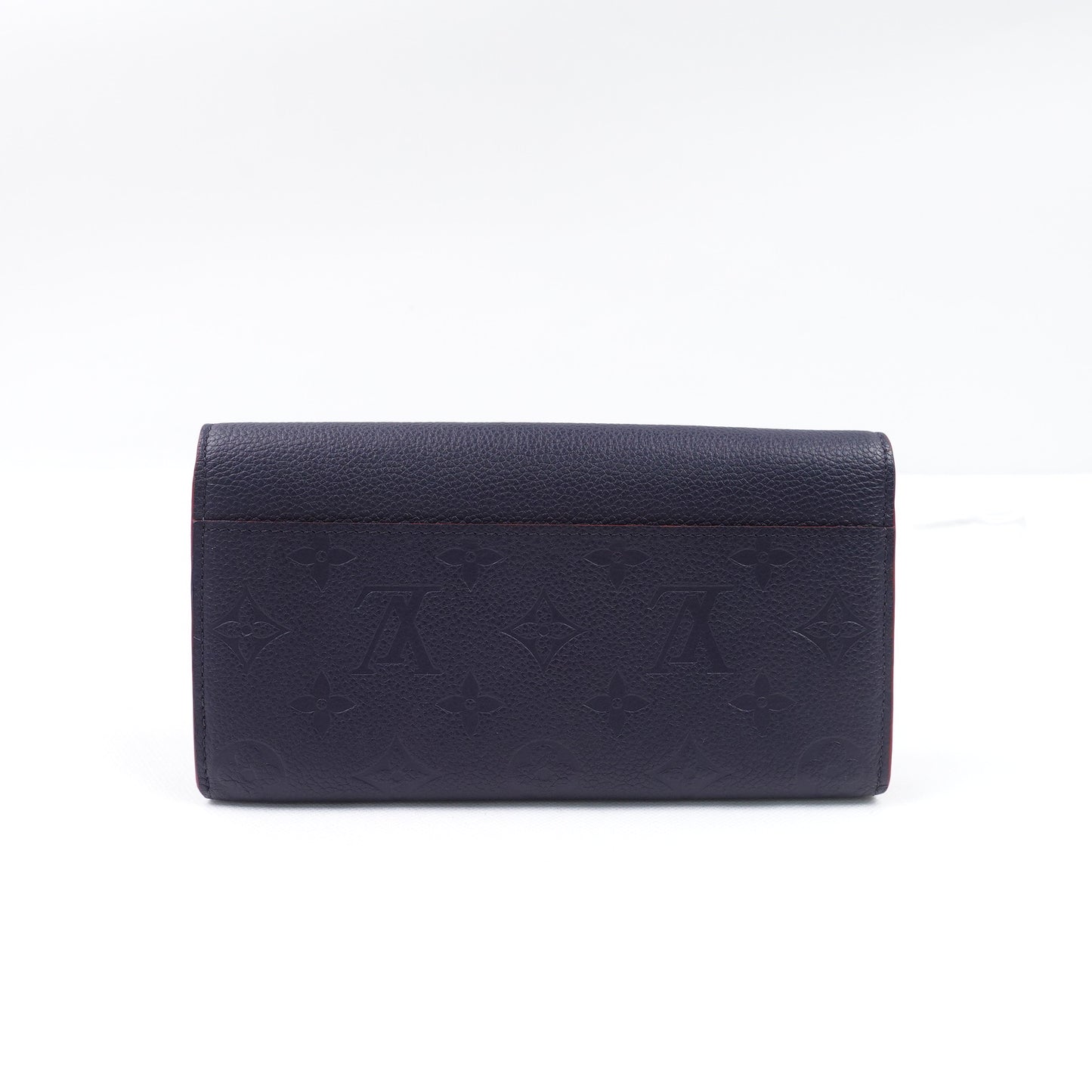 Pre-owned Louis Vuitton Sarah Navy Calfskin Wallet