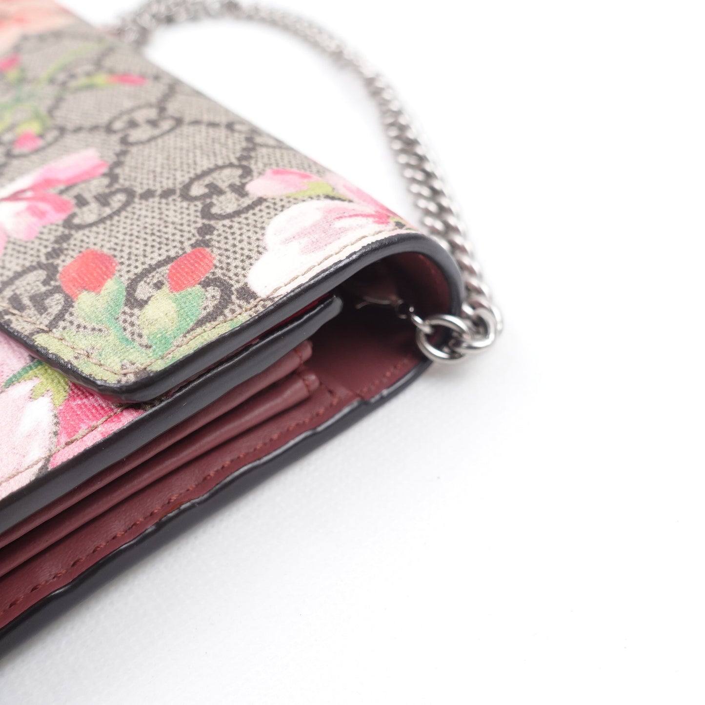 Pre-owned Gucci Dionysus WOC Monogram & Pink Coated Canvas Shoulder Bag