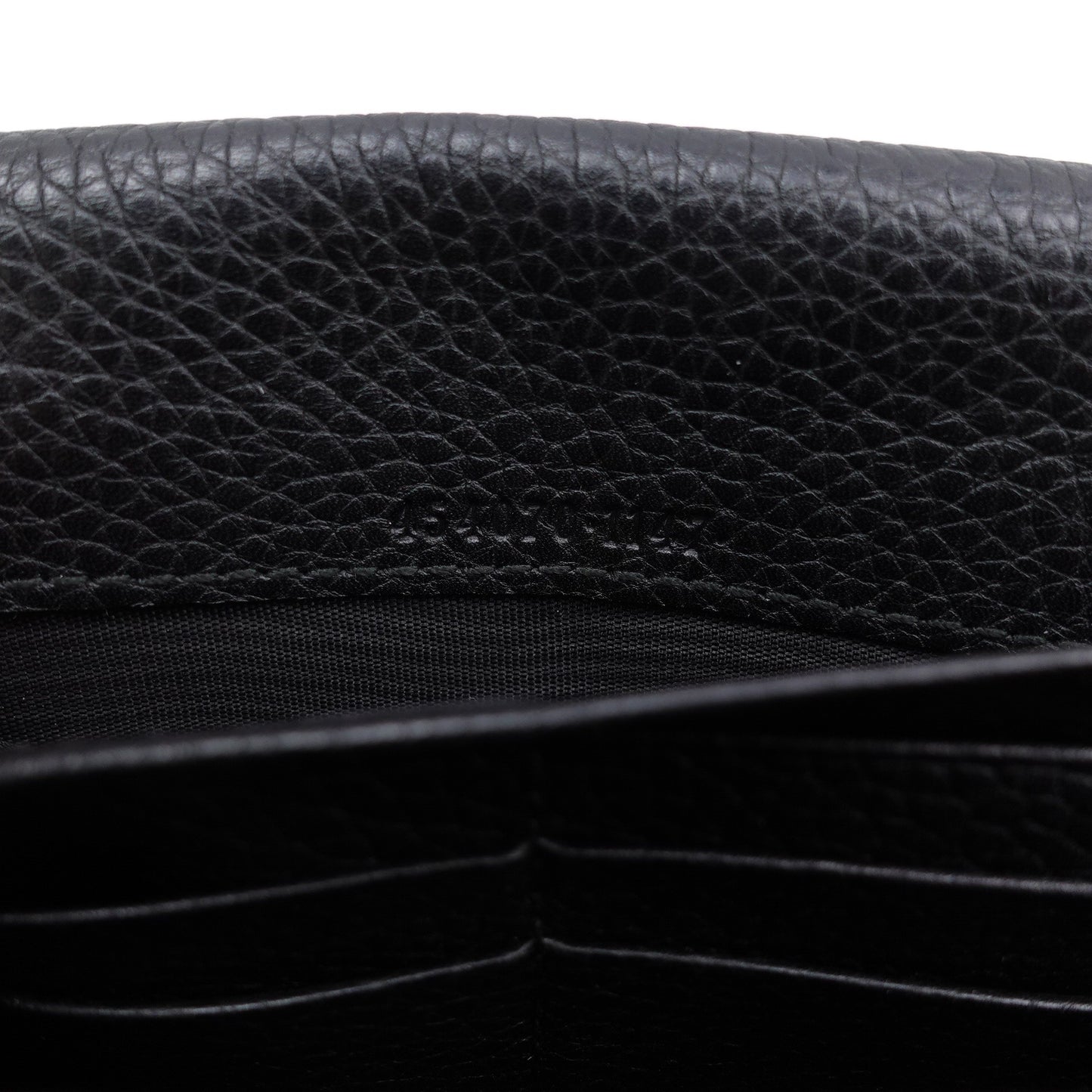 Pre-owned Gucci Black Calfskin Wallet
