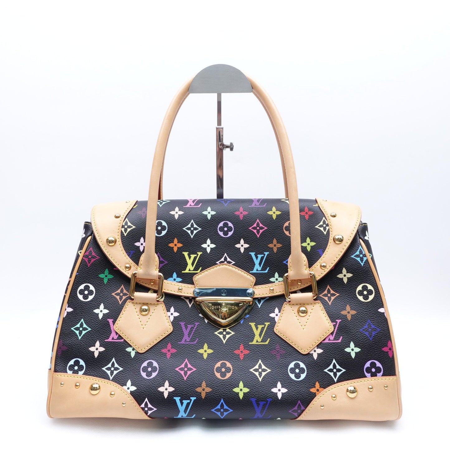 Pre-owned Louis Vuitton Beverly Black Canvas Handbag T10299871