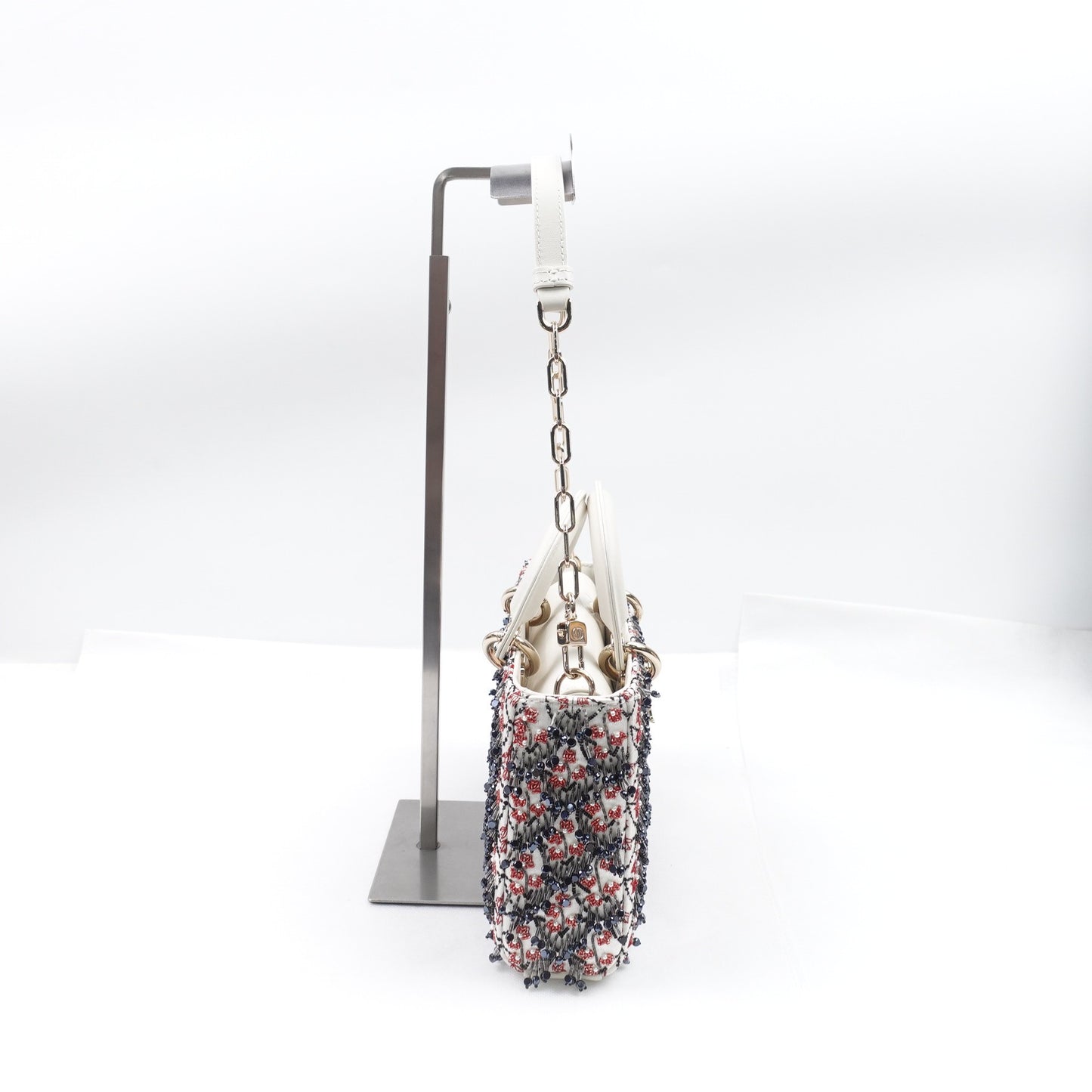 Pre-owned Dior Lady D-JOY Multicolor Silk Shoulder Bag