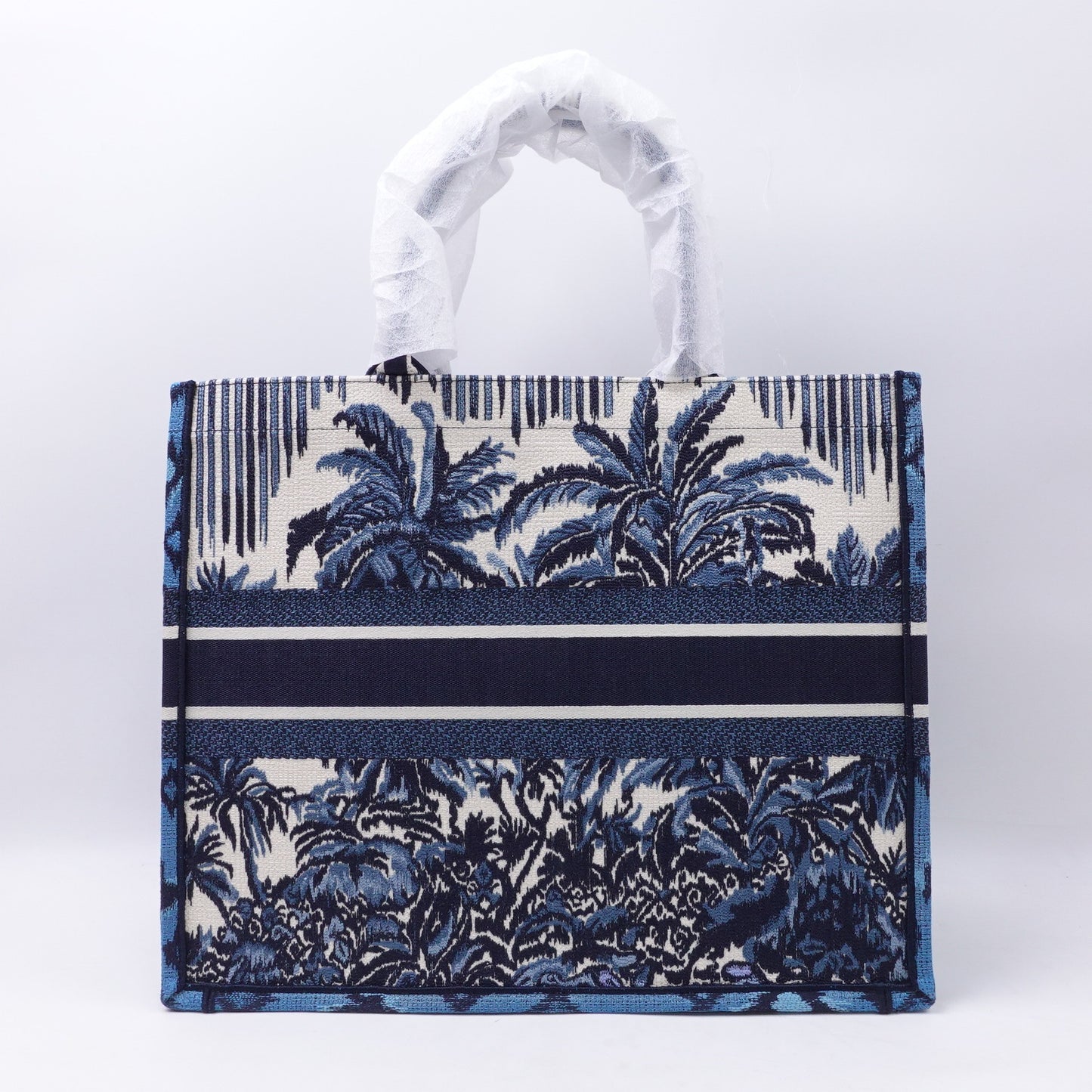 Pre-owned DIOR Canvas tote bags Booktote Dark Blue Tote Bag