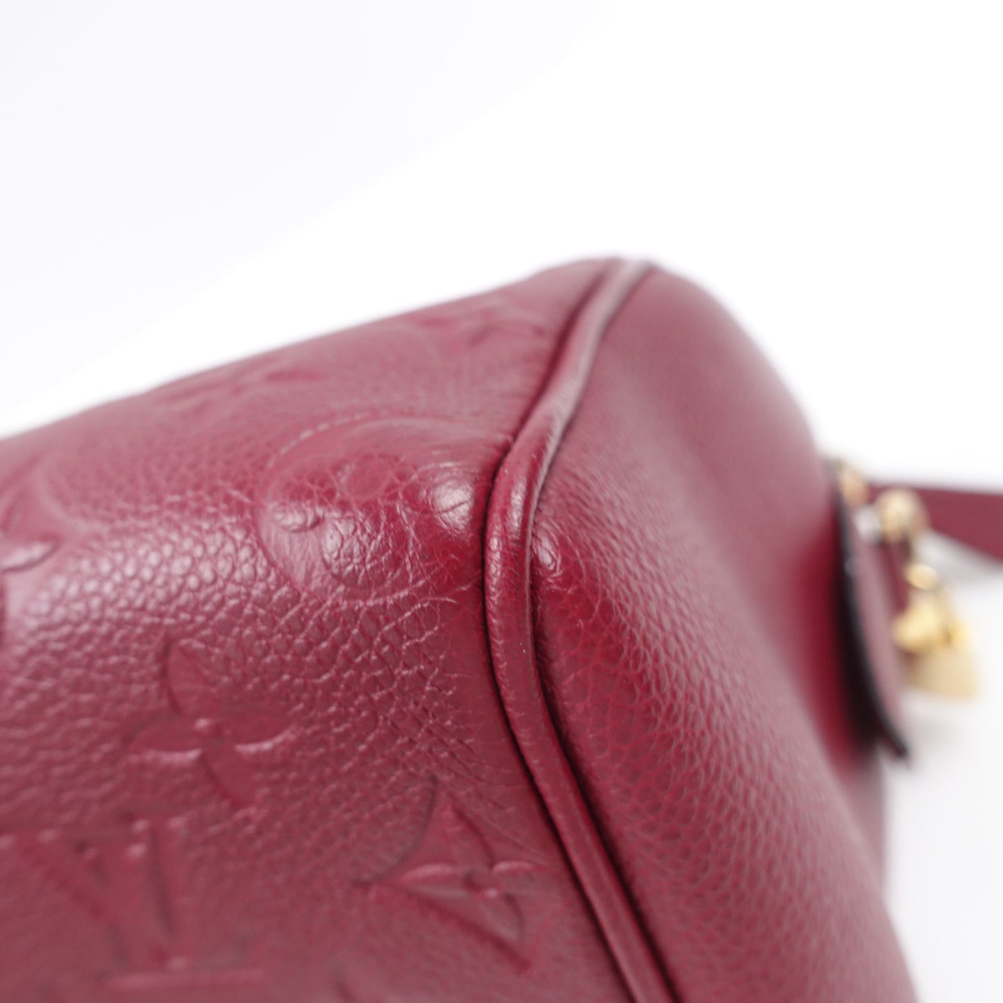 Pre-owned Louis Vuitton Speedy 25 Purple Calfskin Shoulder Bag