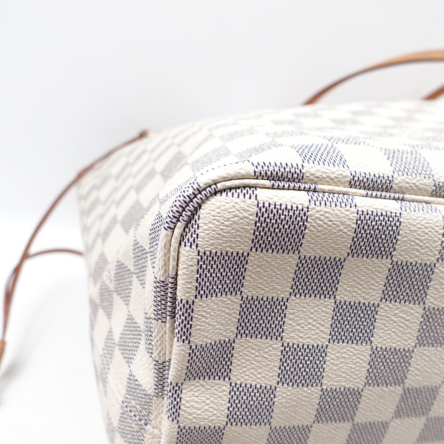 Pre-owned Louis Vuitton Neverfull GM Damier Azur Coated Canvas Tote