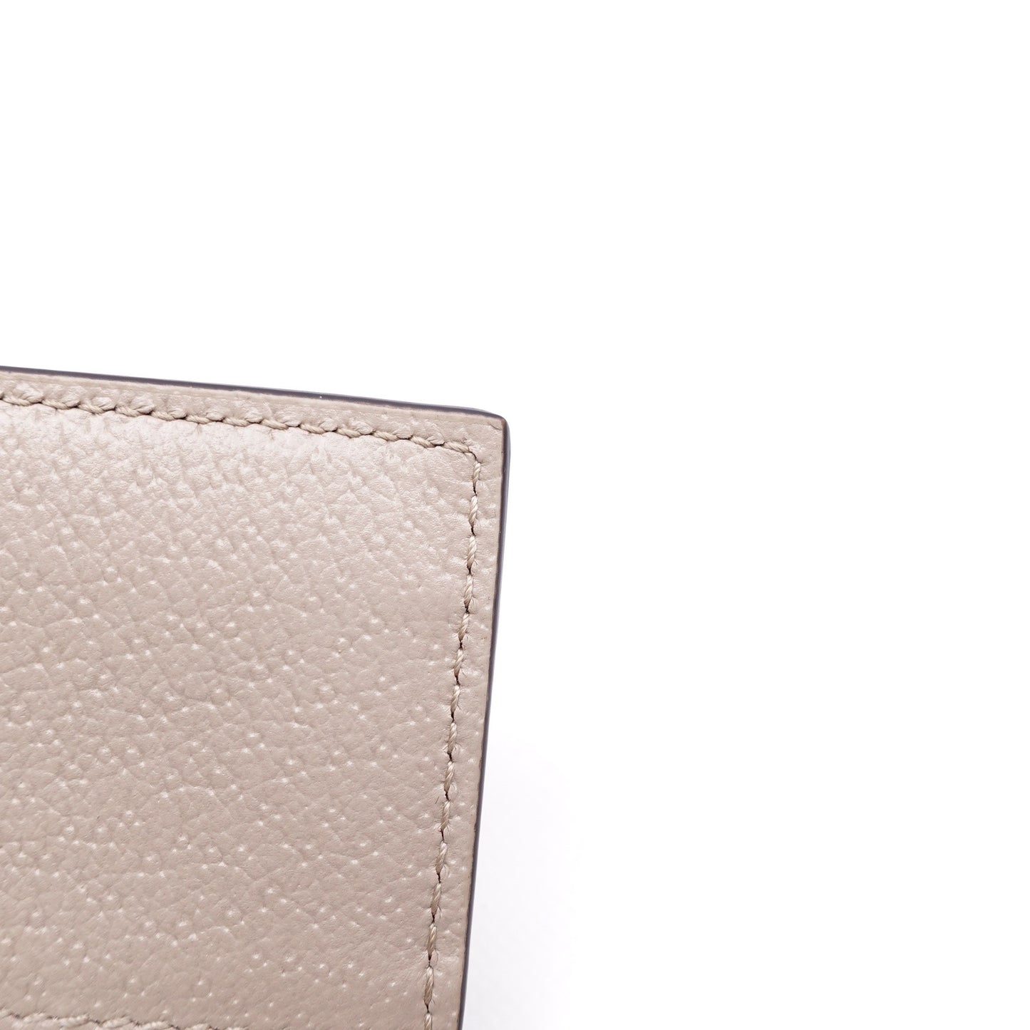 Pre-owned Gucci Horsebit 1955 Grey Calfskin Card Holder