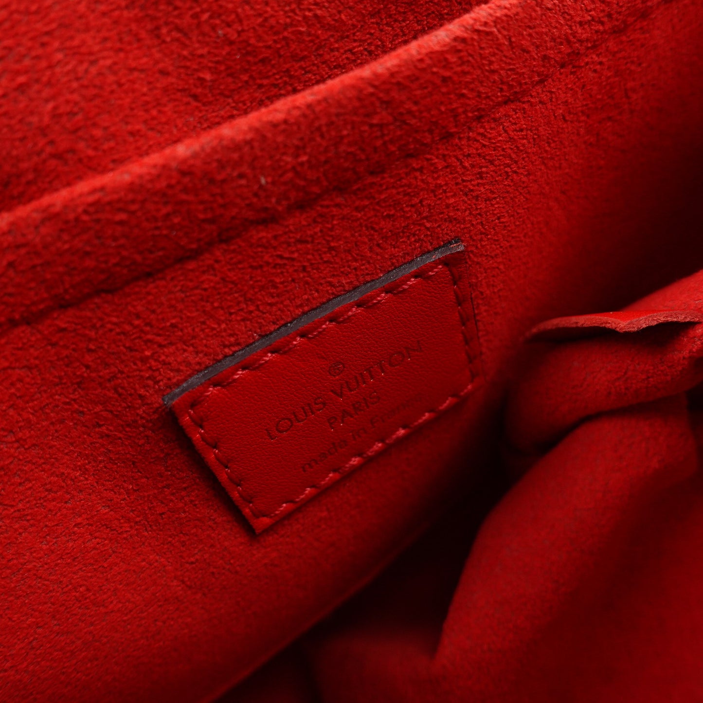 Pre-owned Louis Vuitton Locky Red Monogram Coated Canvas Shoulder Bag