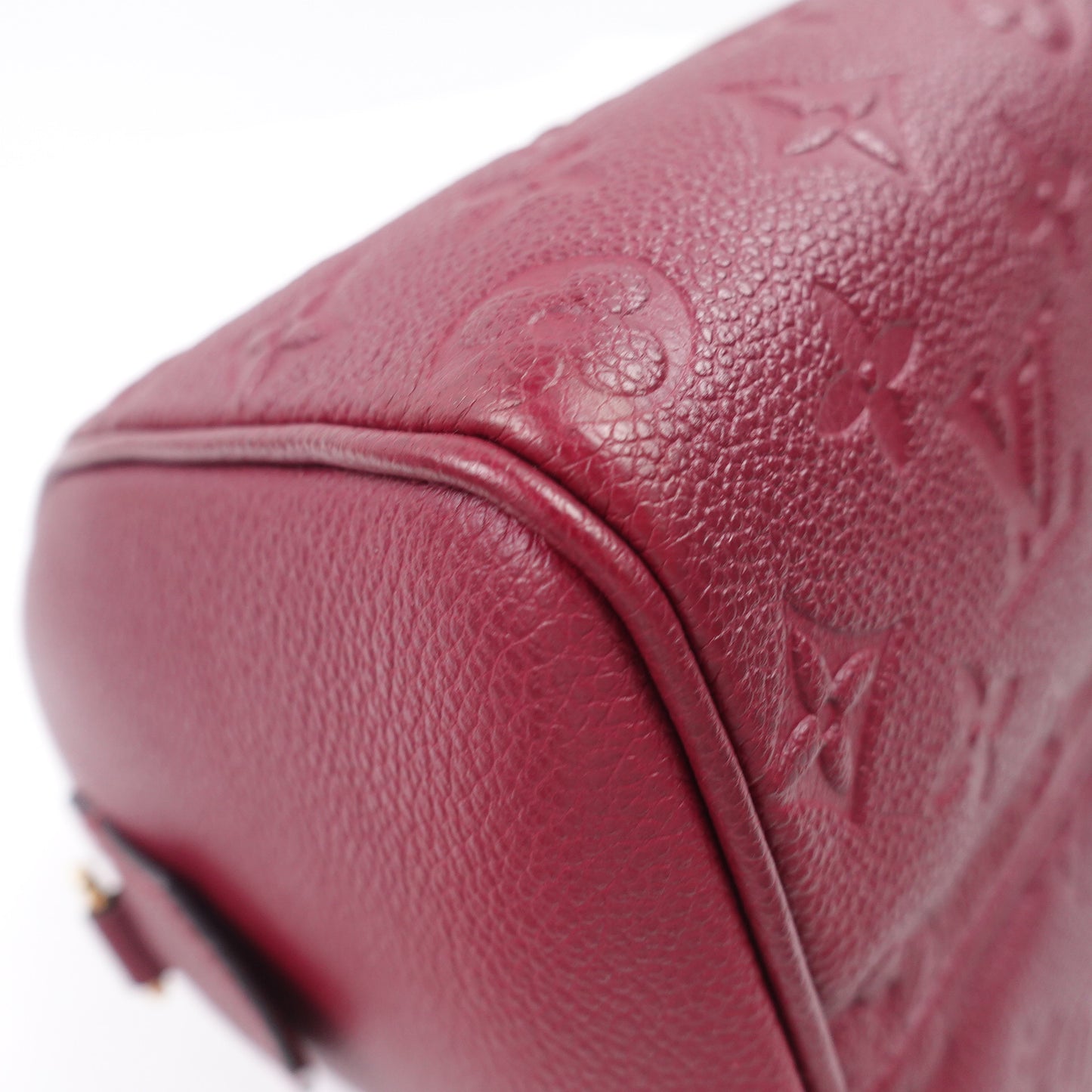 Pre-owned Louis Vuitton Speedy 25 Purple Calfskin Shoulder Bag