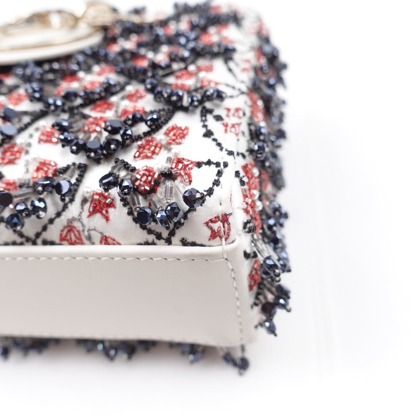 Pre-owned Dior Lady D-JOY Multicolor Silk Shoulder Bag