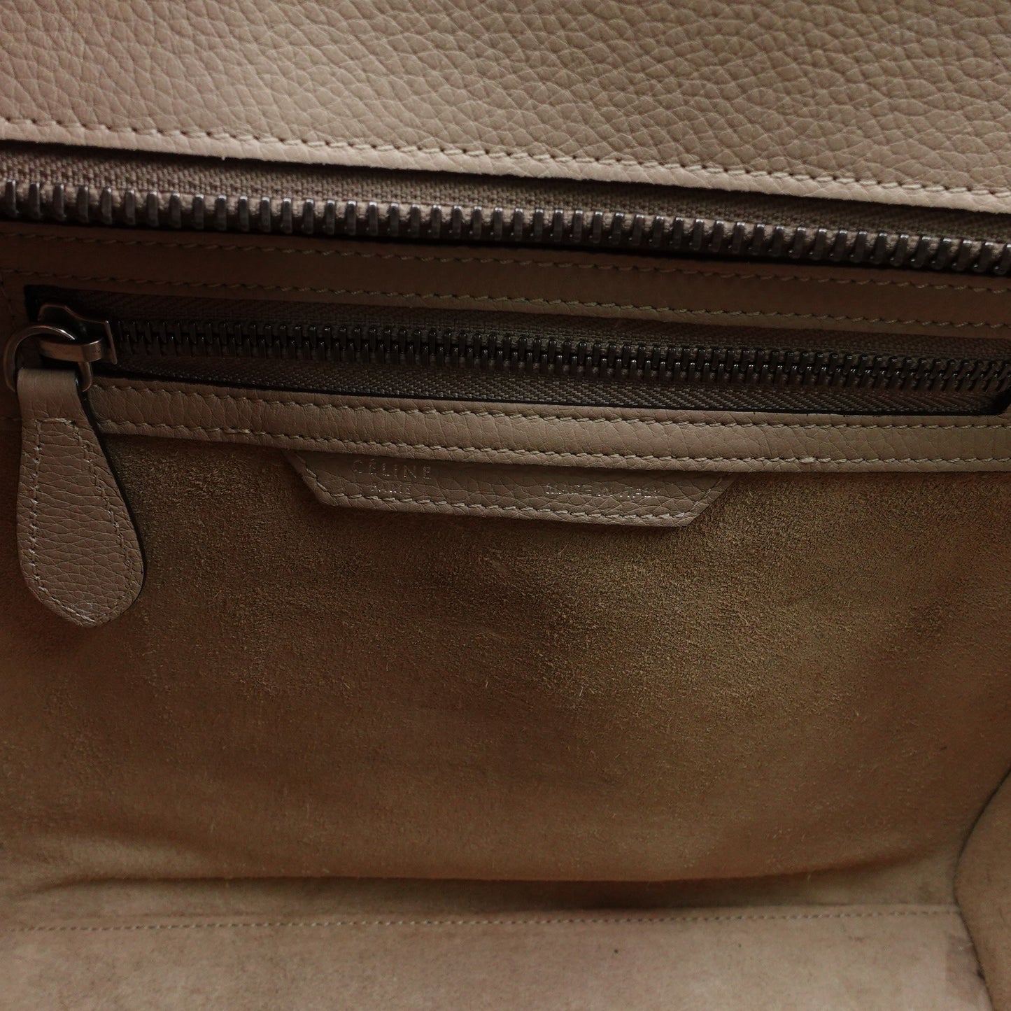 Pre-owned Celine Luggage Micro Brown Calfskin Shoulder Bag