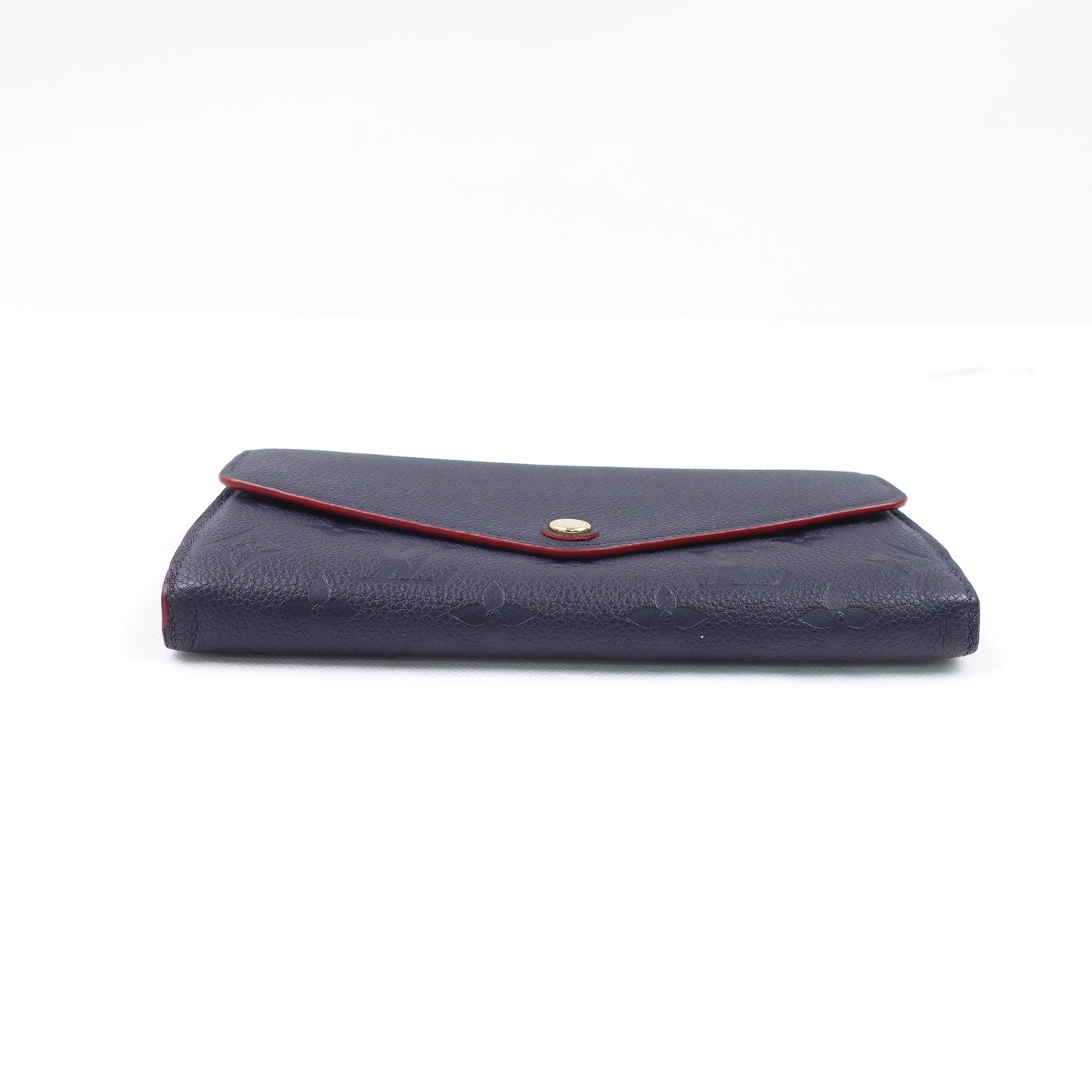 Pre-owned Louis Vuitton Sarah Navy Calfskin Wallet