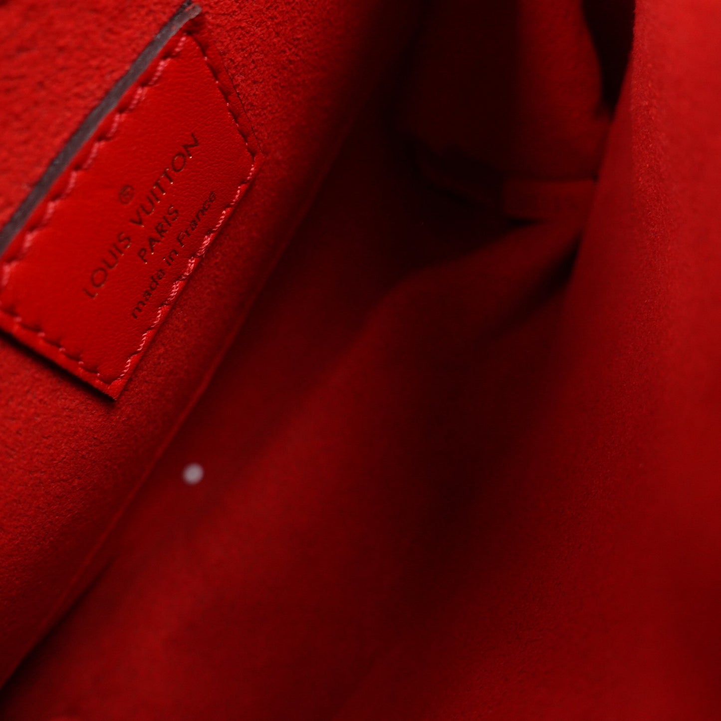 Pre-owned Louis Vuitton Locky Red Monogram Coated Canvas Shoulder Bag