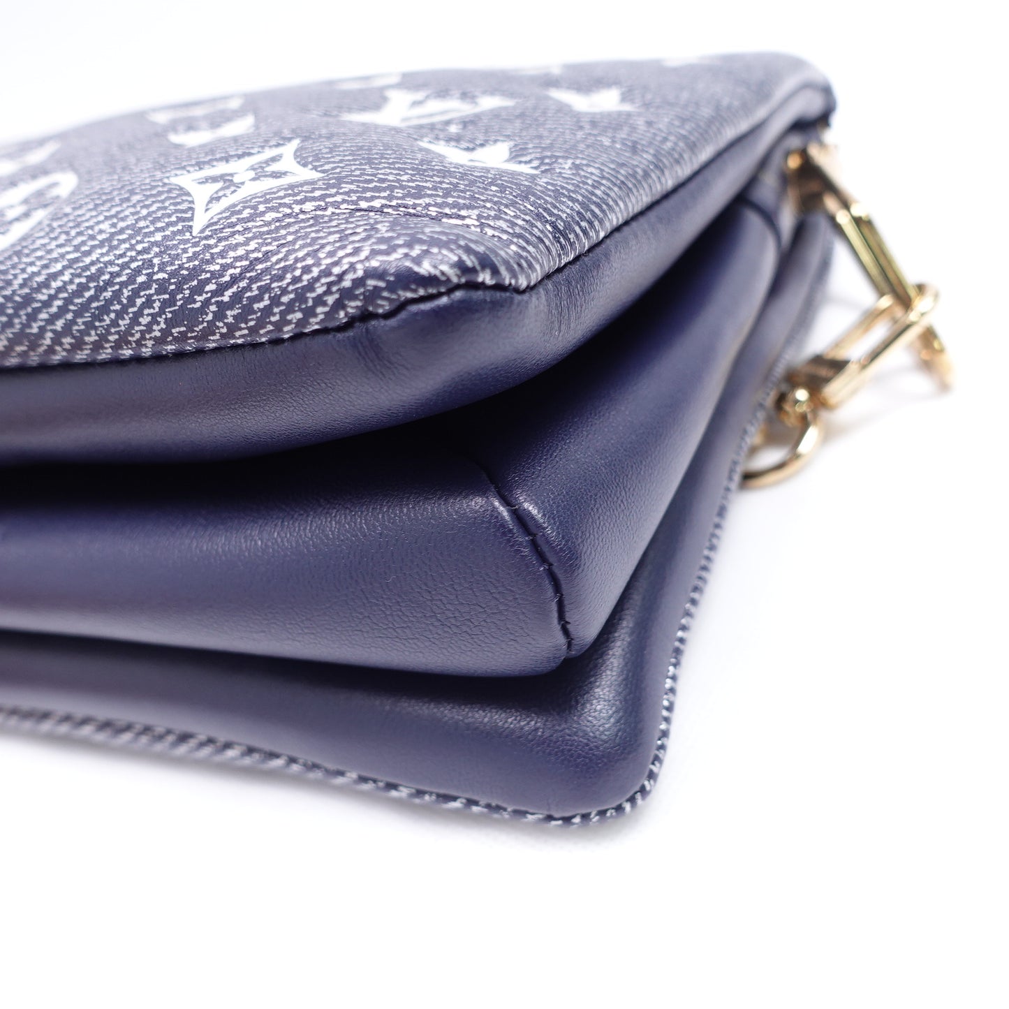 Louis Vuitton Coussin Pm Denim Blue Monogram Coated Canvas Shoulder Bag