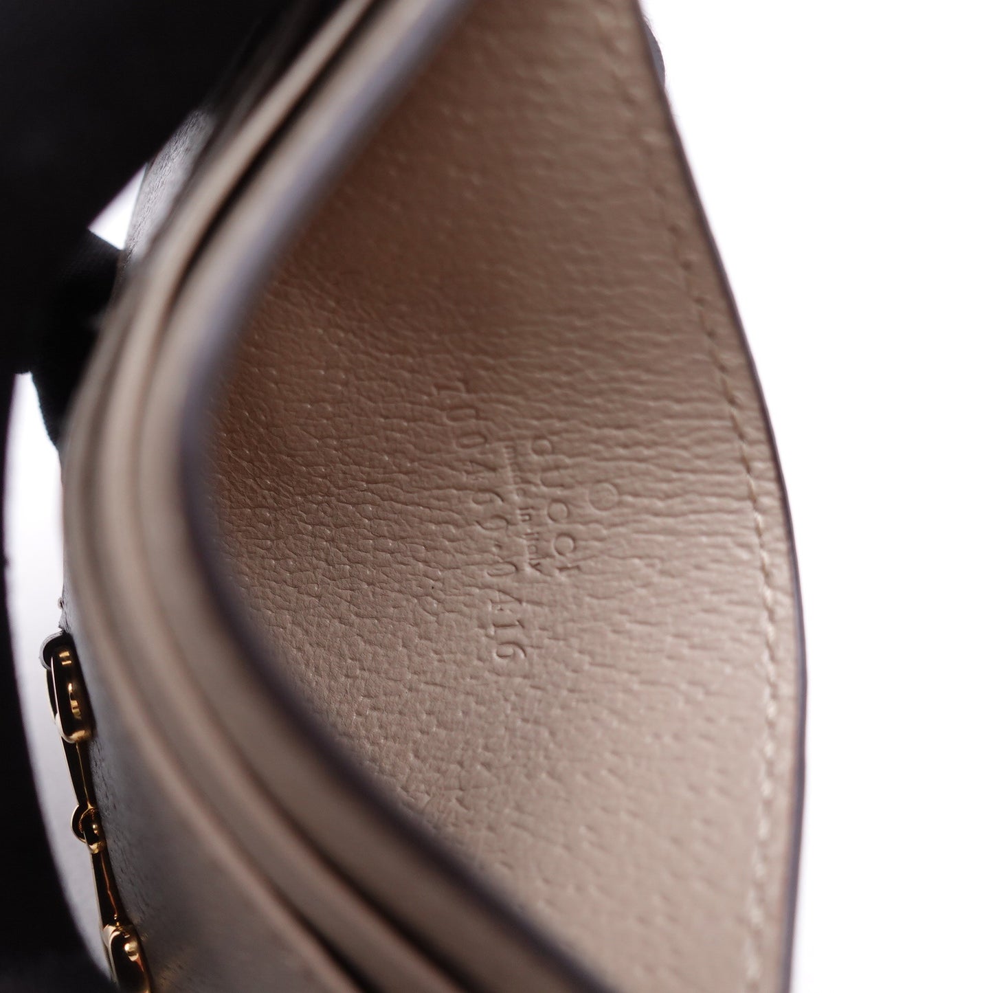 Pre-owned Gucci Horsebit 1955 Grey Calfskin Card Holder