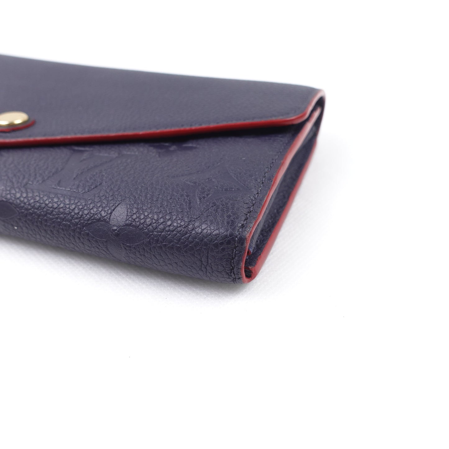 Pre-owned Louis Vuitton Sarah Navy Calfskin Wallet