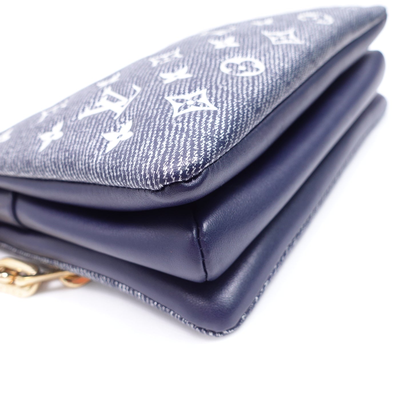 Louis Vuitton Coussin Pm Denim Blue Monogram Coated Canvas Shoulder Bag