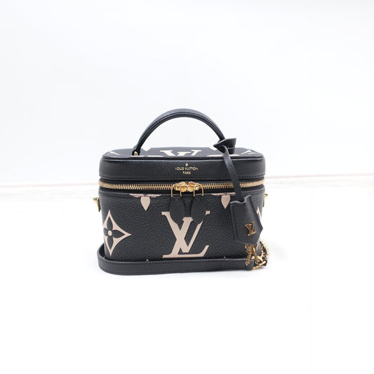 Pre-owned Louis Vuitton Vanity Black Calfskin Vanity Case