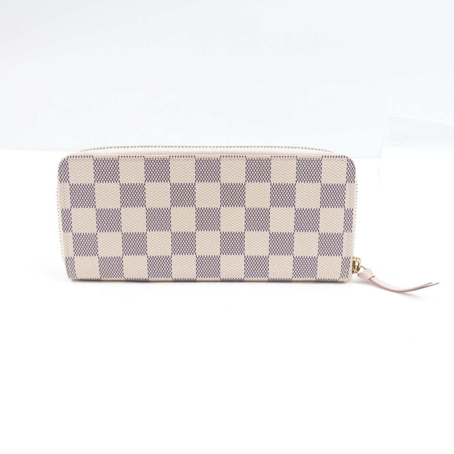 Pre-owned Louis Vuitton Clemence Damier Azur Coated Canvas Long Wallet