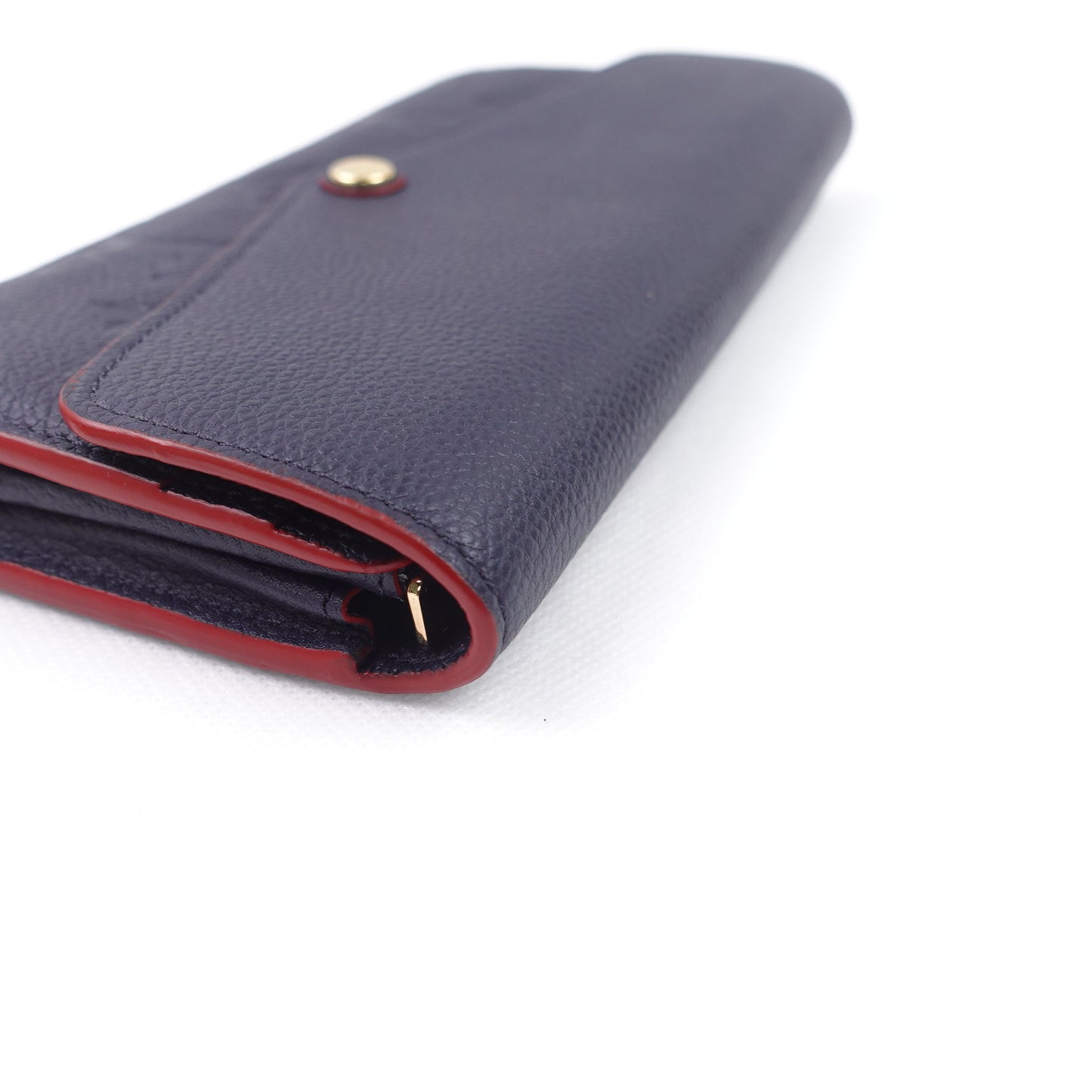 Pre-owned Louis Vuitton Sarah Navy Calfskin Wallet