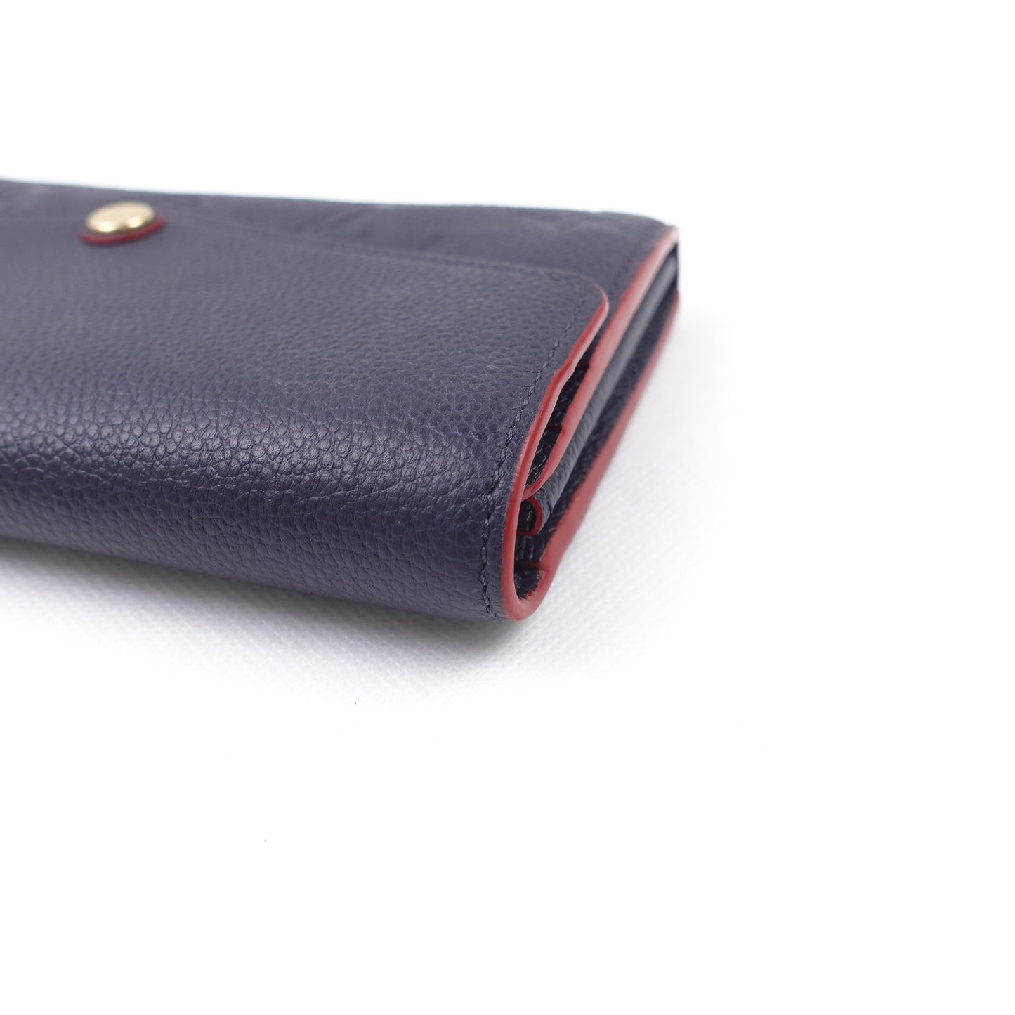 Pre-owned Louis Vuitton Sarah Navy Calfskin Wallet
