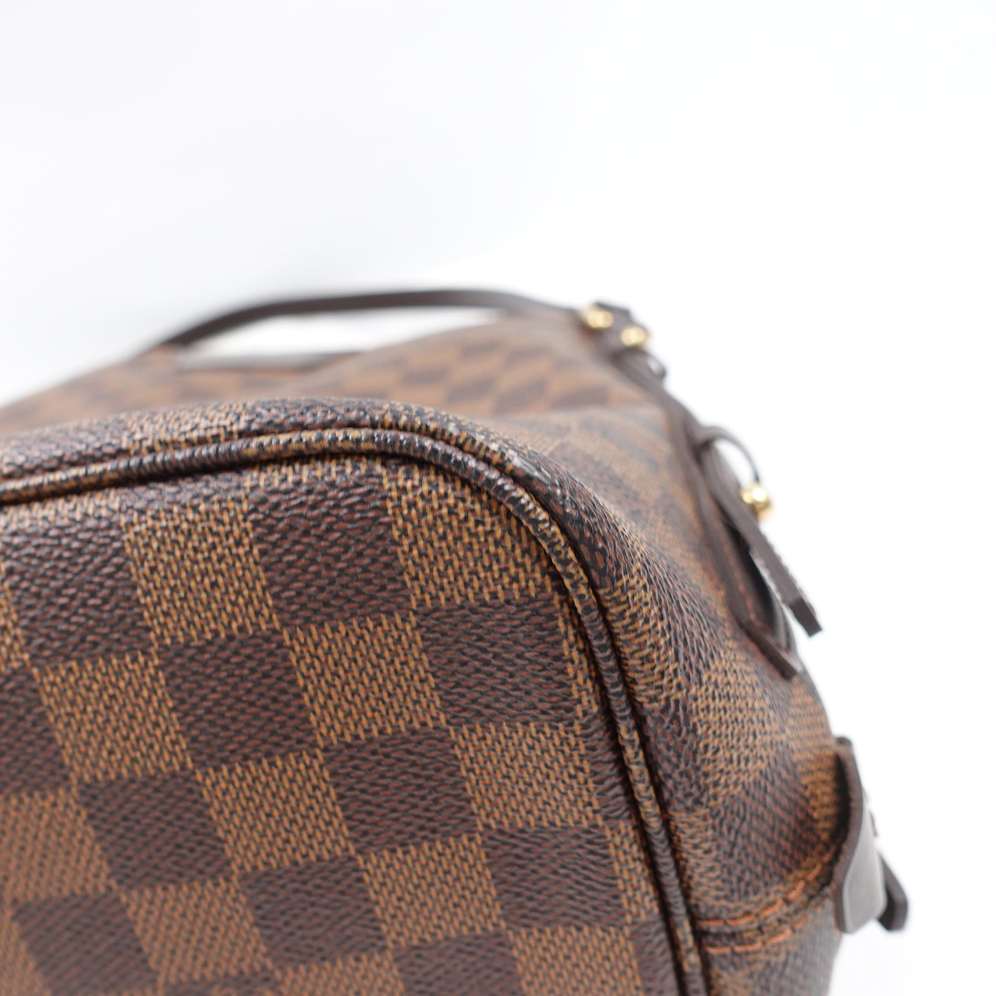 Pre-own Louis Vuitton Rivington Damier Ebene Coated Canvas Tote