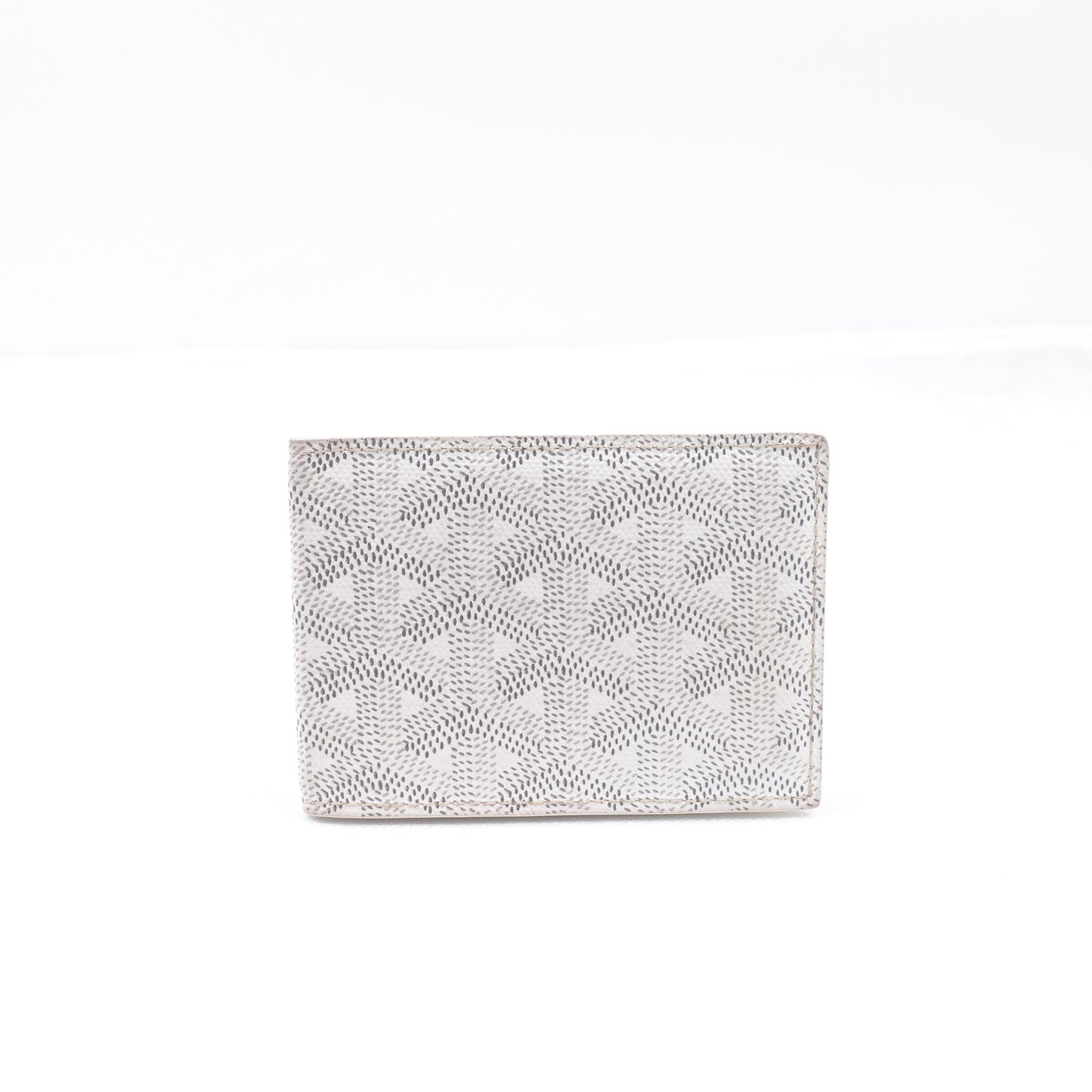 Pre-owned Goyard White Coated Canvas Bifold Wallet