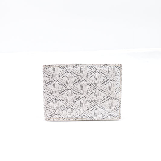 Pre-owned Goyard White Coated Canvas Bifold Wallet