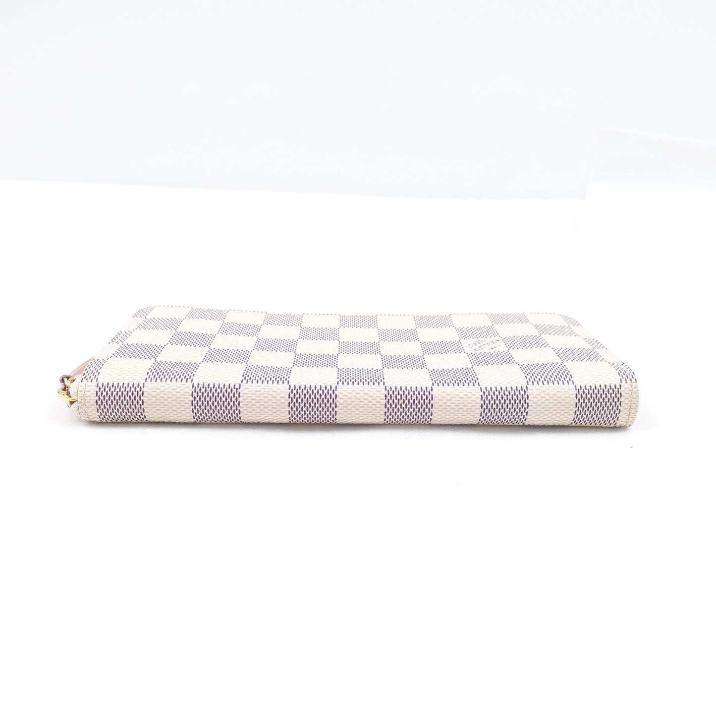 Pre-owned Louis Vuitton Clemence Damier Azur Coated Canvas Long Wallet