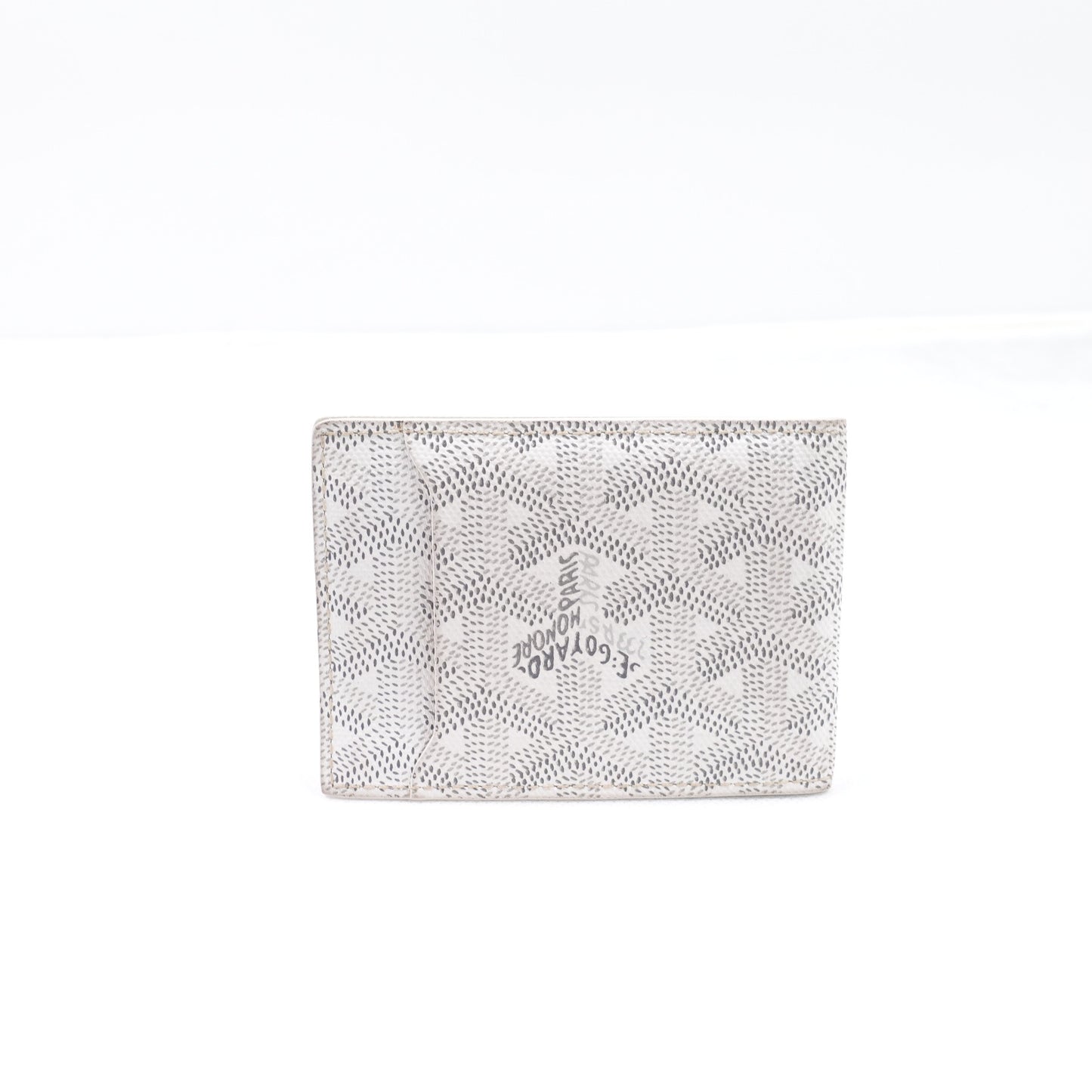 Pre-owned Goyard White Coated Canvas Bifold Wallet