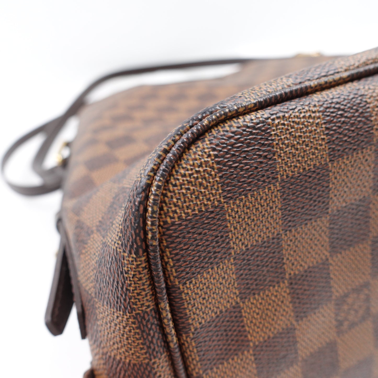Pre-own Louis Vuitton Rivington Damier Ebene Coated Canvas Tote