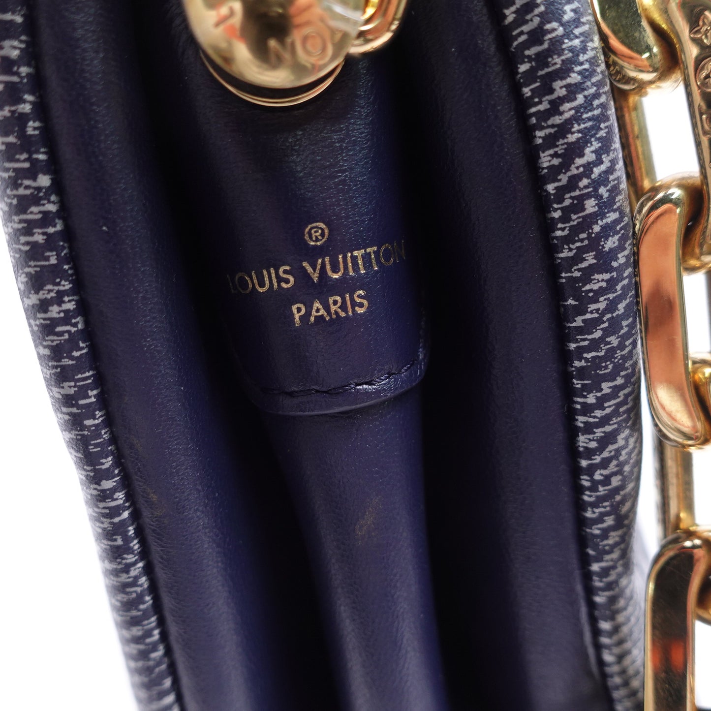 Louis Vuitton Coussin Pm Denim Blue Monogram Coated Canvas Shoulder Bag