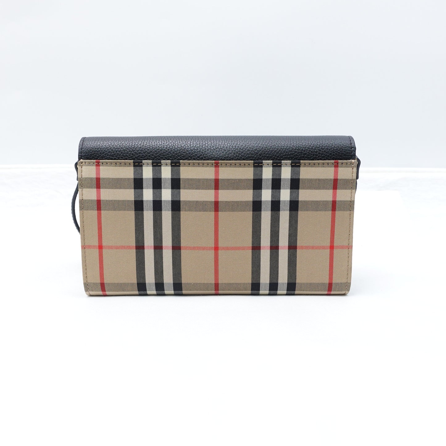 Pre-owned Burberry Woc Plaid Canvas Crossbody Bag