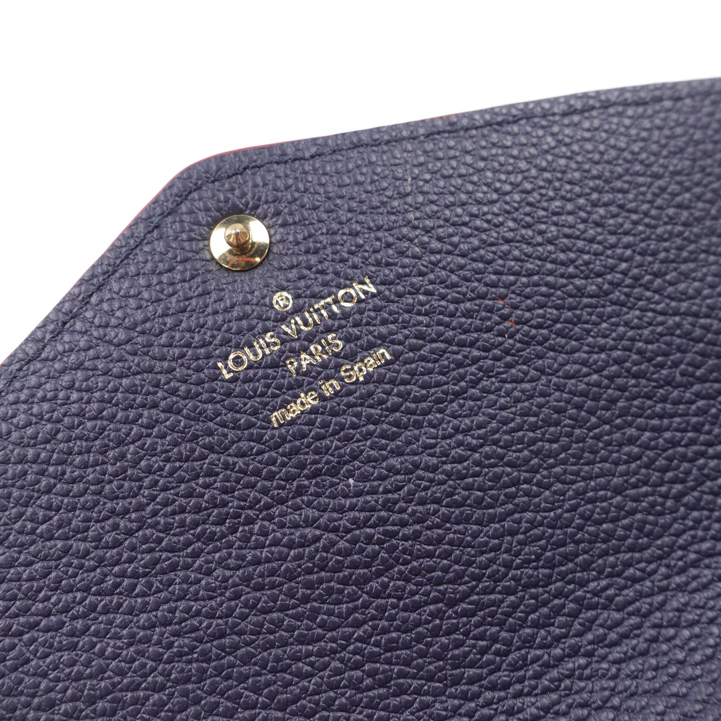 Pre-owned Louis Vuitton Sarah Navy Calfskin Wallet