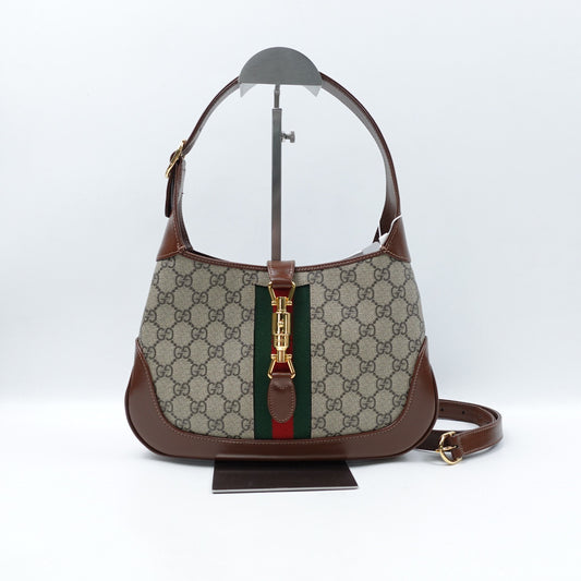 Pre-owned Gucci Jackie 1961 Monogram Coated Canvas Hobo T10312826
