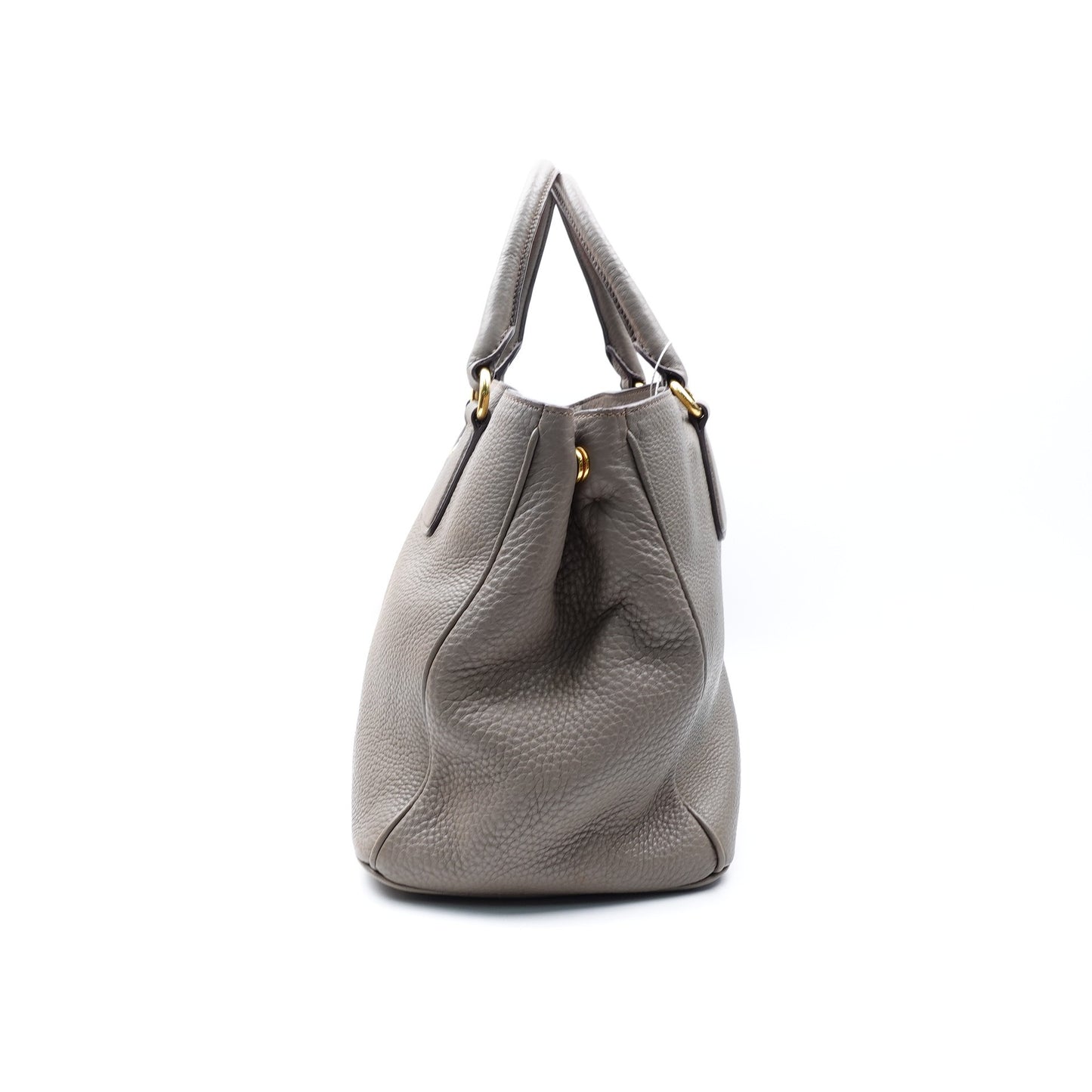Pre-Owned Prada Grey Calfskin Tote Bag